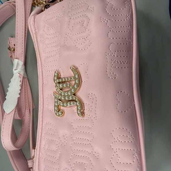 Pink Embossed Shoulder Bag - Picture 2 of 5